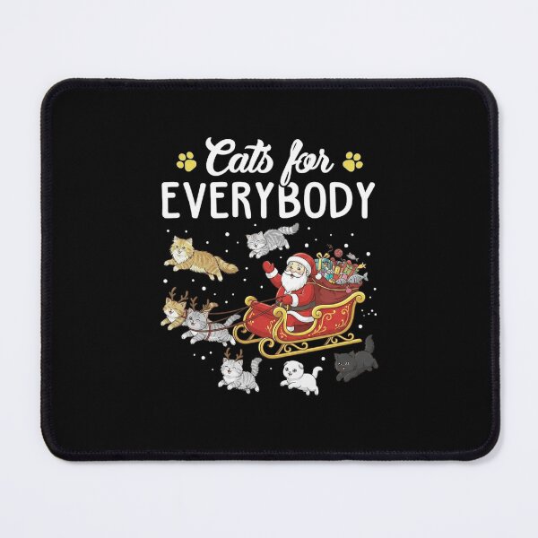 Item preview, Cats for Everybody Santa Sleigh Funny Christmas Design designed and sold by MiALopezArt.