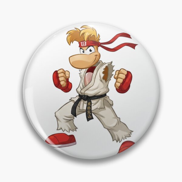 Item preview, Rayman steps into the ring styled precisely like Ryu from Street Fighter. designed and sold by gorillazone_co.