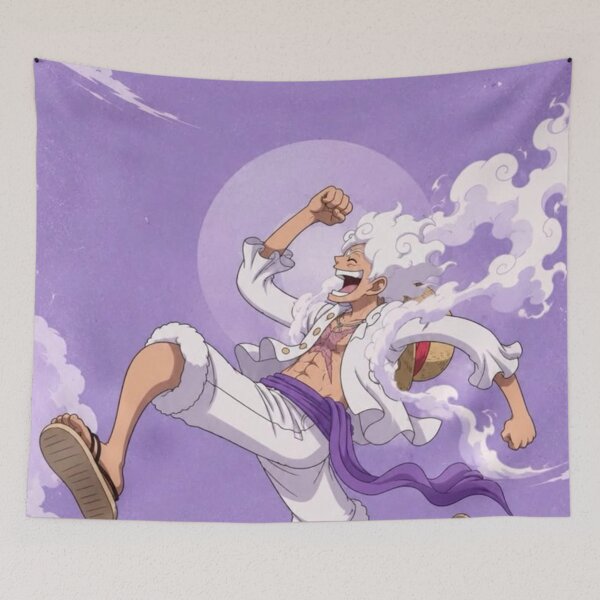 Item preview, Luffy Gear 5 Jump – One Piece Anime Art designed and sold by frantuliuss.
