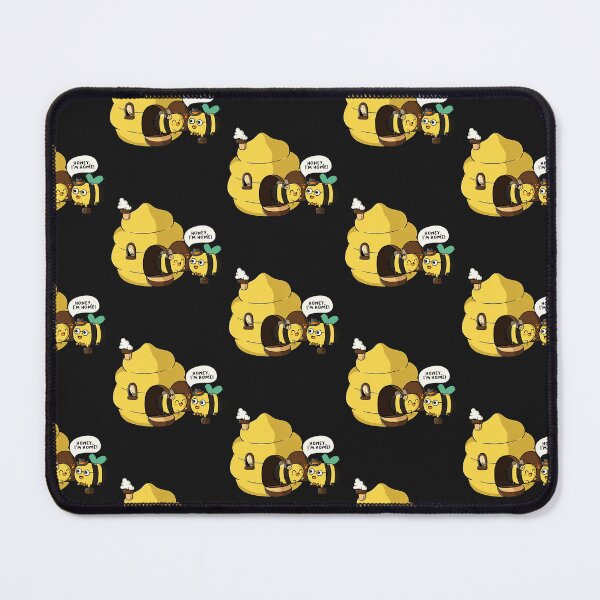 Item preview, Honey I'm Home Cute Bee Pun Beehive Illustration Design designed and sold by AntoniusBachman.
