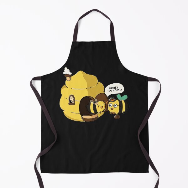 Item preview, Honey I'm Home Cute Bee Pun Beehive Illustration Design designed and sold by AntoniusBachman.