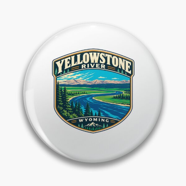 Item preview, Yellowstone River Wyoming National Park Travelers Hiking Camping designed and sold by RetroMini2026.