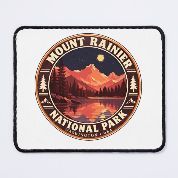 Item preview, Mount Rainier National Park Washington Usa Souvenir Traveler Hiking Outdoors Nature designed and sold by RetroMini2026.