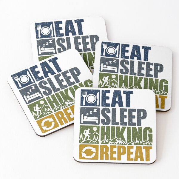 Item preview, Eat Sleep Hiking Repeat Hiker Outdoors Trekking Adventure Enthusiast designed and sold by SEEM-drawing.