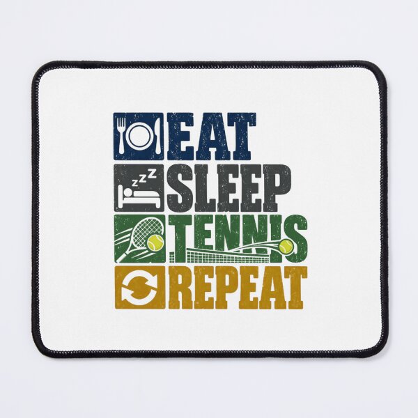 Item preview, Eat Sleep Tennis Repeat Tennis Player Athlete Hobbyist Enthusiast designed and sold by SEEM-drawing.