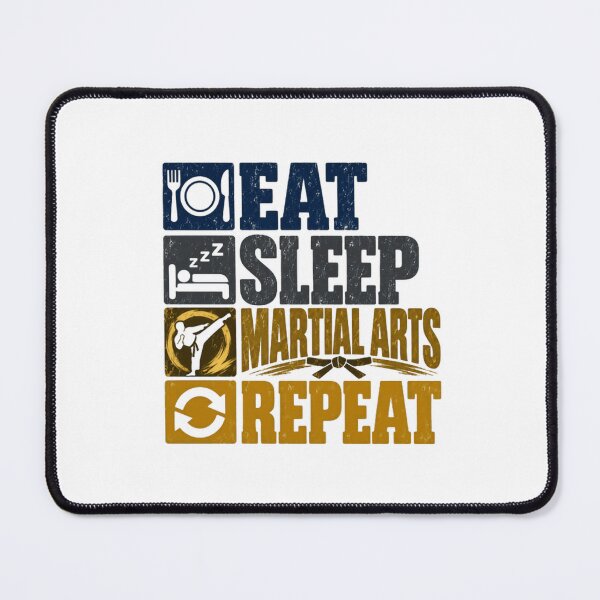 Item preview, Eat Sleep Martial Arts Repeat Martial Artist Combat Sports Discipline Training Student designed and sold by SEEM-drawing.