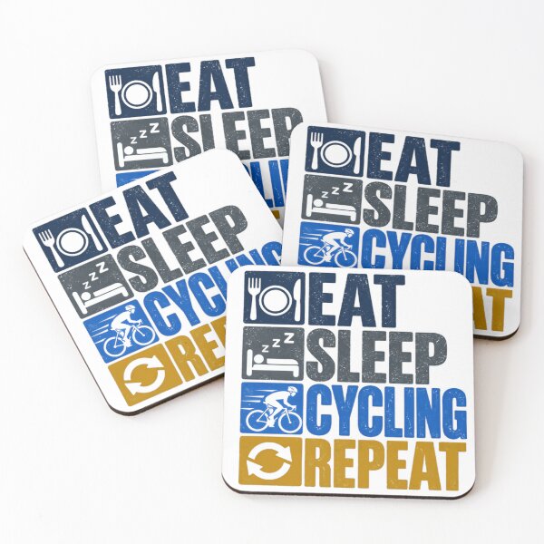 Item preview, Eat Sleep Cycling Repeat Cyclist Biking Hobby designed and sold by SEEM-drawing.