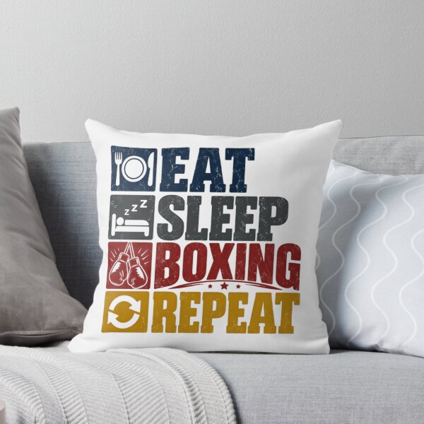 Item preview, Eat Sleep Boxing Repeat Boxer Lifestyle Combat Sport Athlete designed and sold by SEEM-drawing.
