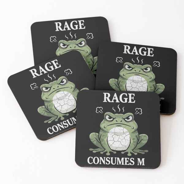 Item preview, Angry Rage Frog Funny Grumpy Amphibian Meme Design designed and sold by MiALopezArt.