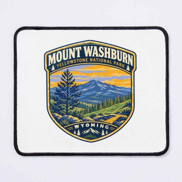 Item preview, Mount Washburn Yellowstone National Park Wyoming National Park Explorer Hiking Outdoors designed and sold by JonesFlora2025.