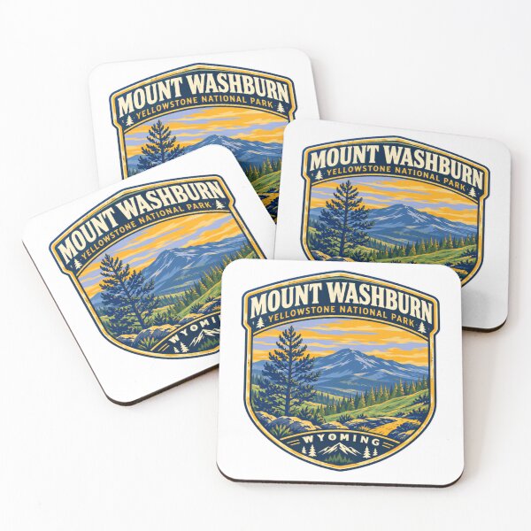 Item preview, Mount Washburn Yellowstone National Park Wyoming National Park Explorer Hiking Outdoors designed and sold by JonesFlora2025.