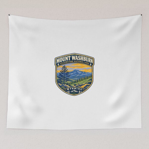 Item preview, Mount Washburn Yellowstone National Park Wyoming National Park Explorer Hiking Outdoors designed and sold by JonesFlora2025.