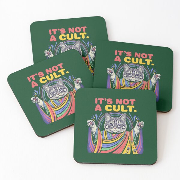 Item preview, Funny Cat Cult IT_S NOT A CULT designed and sold by OfGivingArt.