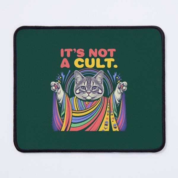 Item preview, Funny Cat Cult IT_S NOT A CULT designed and sold by OfGivingArt.