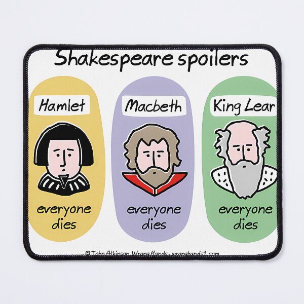 Item preview, Shakespeare Spoilers designed and sold by Kawaiicupucaku.