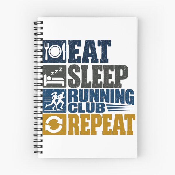 Item preview, Eat Sleep Running Club Repeat | Runner Marathon Jogger Fitness Lifestyle designed and sold by SEEM-drawing.
