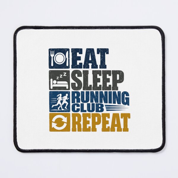 Item preview, Eat Sleep Running Club Repeat | Runner Marathon Jogger Fitness Lifestyle designed and sold by SEEM-drawing.