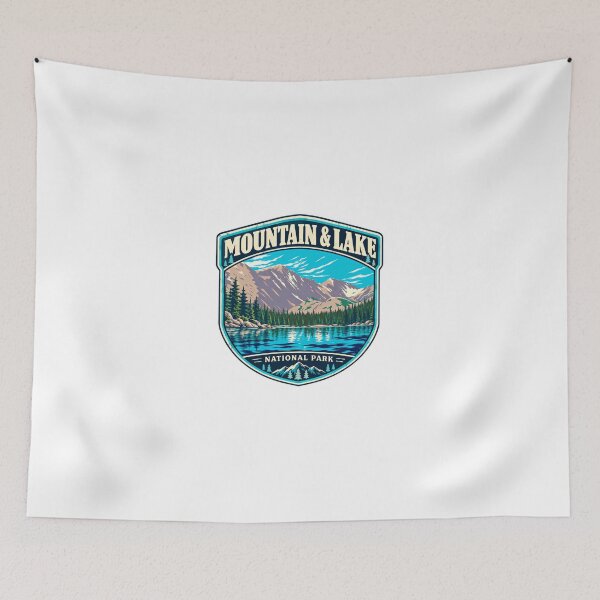 Item preview, Mountain & Lake National Park Hiking Camping Adventure Outdoors designed and sold by JonesFlora2025.