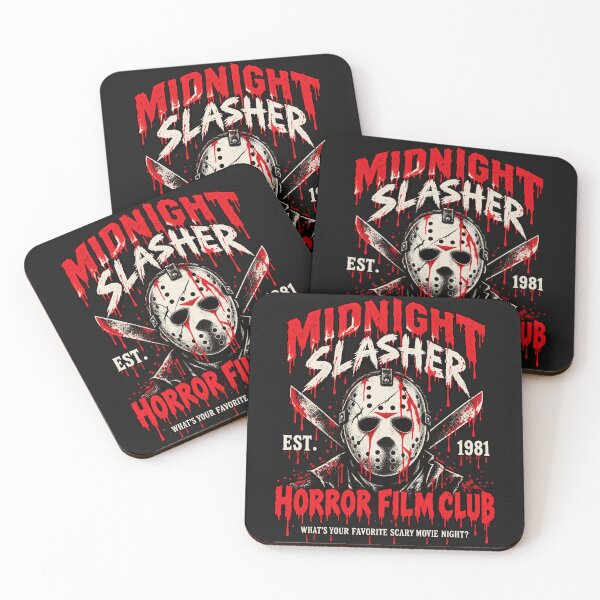 Item preview, Midnight Slasher Horror Film Club Hockey Mask Design designed and sold by AntoniusBachman.
