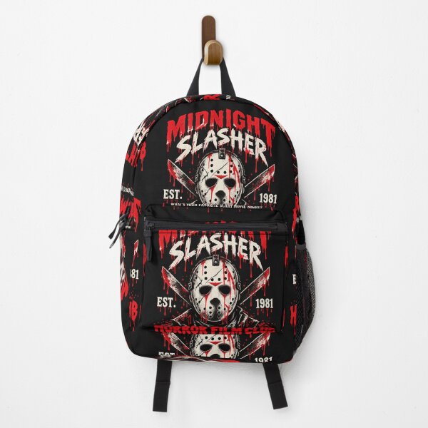 Item preview, Midnight Slasher Horror Film Club Hockey Mask Design designed and sold by AntoniusBachman.