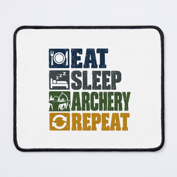 Item preview, Eat Sleep Archery Repeat Archery Archer Bowhunter designed and sold by SEEM-drawing.