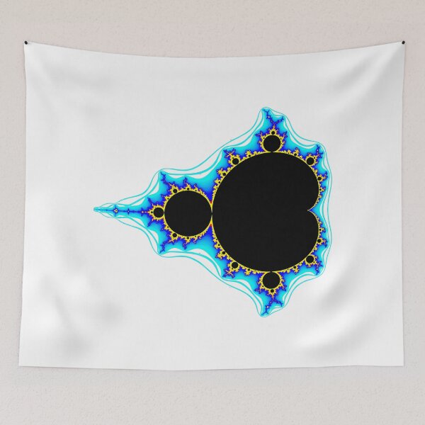Item preview, Cyan Electric Mandelbrot Set Fractal Geometry Shapes Mania designed and sold by Shapes-Mania.