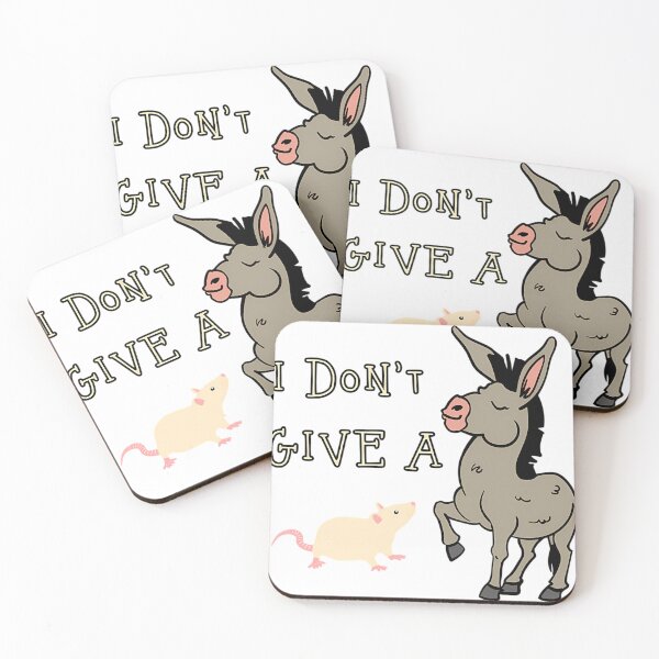 Item preview, I Don'T Give A Rats Sarcastic Donkey designed and sold by Kawaiicupucaku.