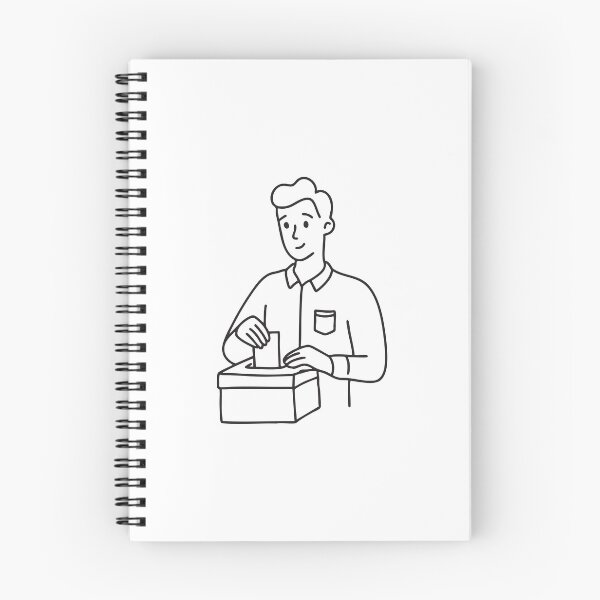 Item preview, A person dropping a ballot into a vote box designed and sold by rasagamastore.