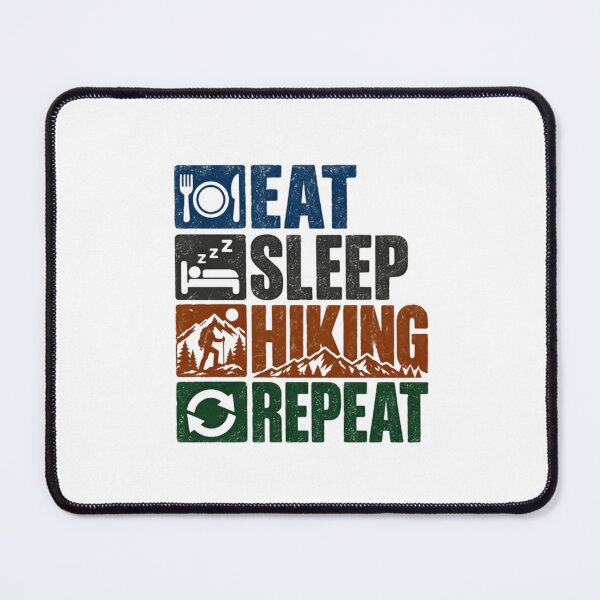 Item preview, Eat Sleep Hiking Repeat Hiker Outdoor Mountain Lover designed and sold by SEEM-drawing.