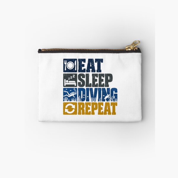 Item preview, Eat Sleep Diving Repeat Scuba Diver Underwater Hobby Enthusiast designed and sold by SEEM-drawing.