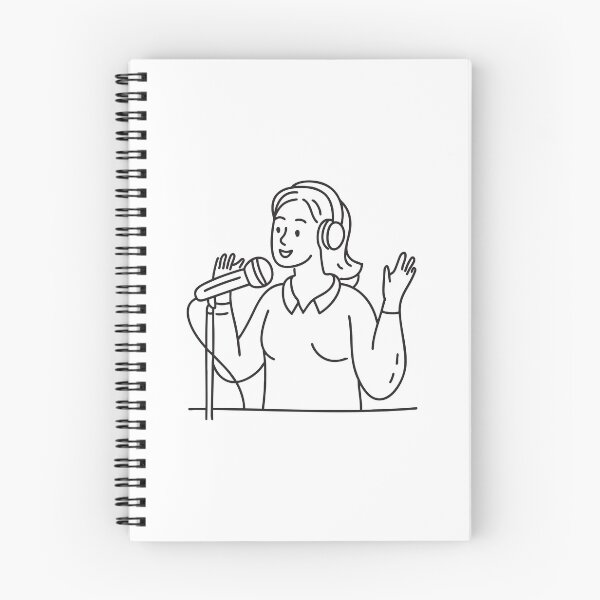 Item preview, A person recording vocals in a sound booth designed and sold by rasagamastore.
