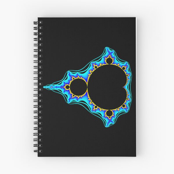 Item preview, Cyan Electric Mandelbrot Set Fractal Geometry on Black Shapes Mania designed and sold by Shapes-Mania.