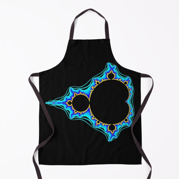 Item preview, Cyan Electric Mandelbrot Set Fractal Geometry on Black Shapes Mania designed and sold by Shapes-Mania.