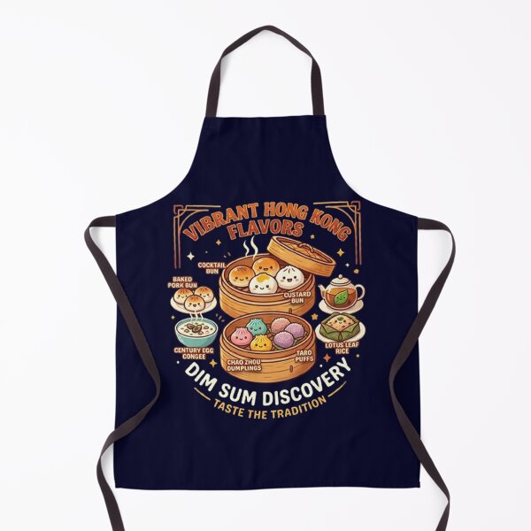 Item preview, Vibrant Hong Kong Dim Sum Discovery - Cute Asian Food Illustration designed and sold by PetalsPaws.