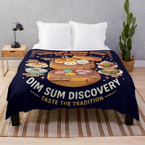 Item preview, Vibrant Hong Kong Dim Sum Discovery - Cute Asian Food Illustration designed and sold by PetalsPaws.