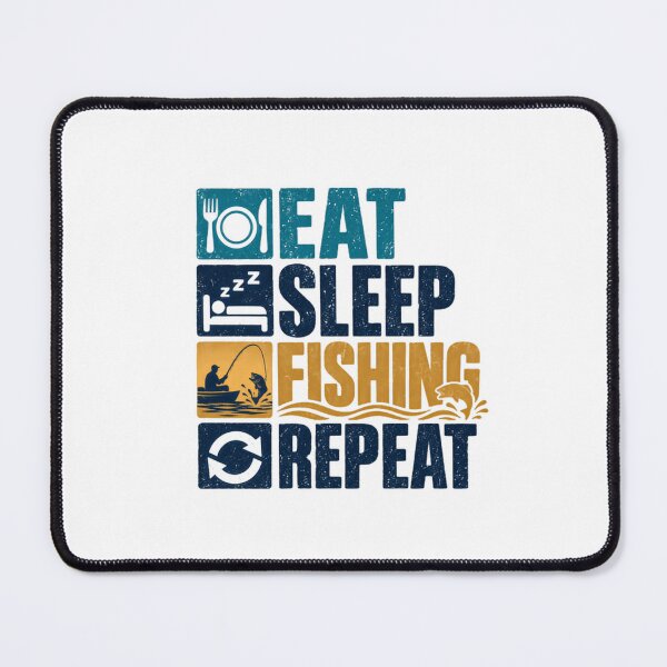 Item preview, Eat Sleep Fishing Repeat Fisherman Angler Outdoor Hobby designed and sold by SEEM-drawing.