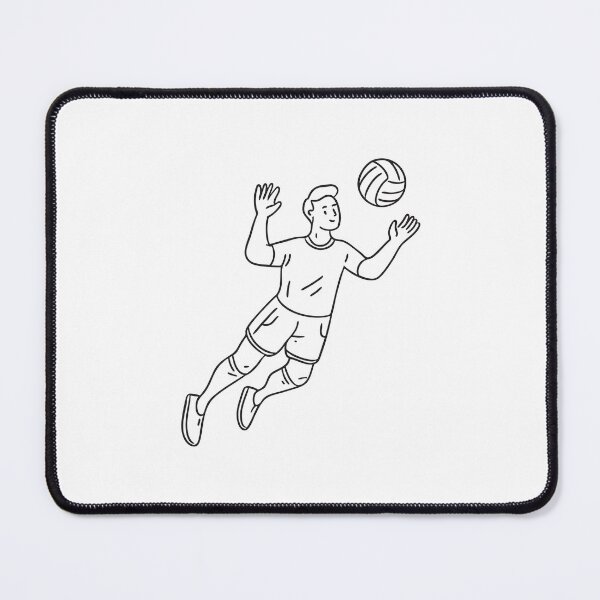 Item preview, A player diving to save the ball in volleyball designed and sold by rasagamastore.