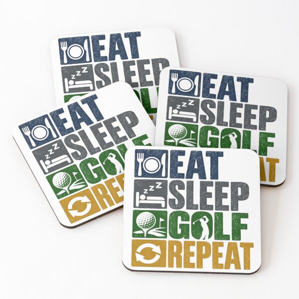 Item preview, Eat Sleep Golf Repeat Golfer Golfing Hobby Player designed and sold by SEEM-drawing.