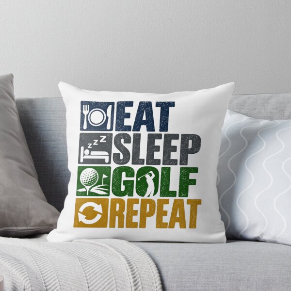 Item preview, Eat Sleep Golf Repeat Golfer Golfing Hobby Player designed and sold by SEEM-drawing.