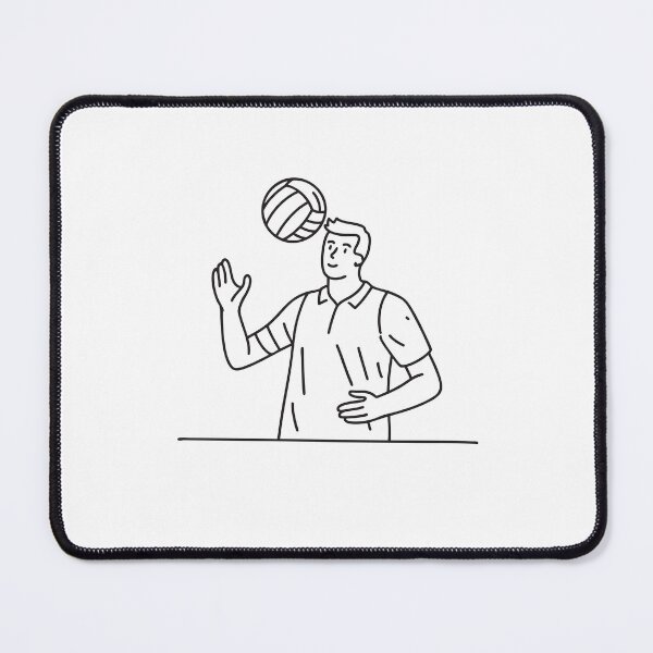 Item preview, A player serving the volleyball behind the baseline on the floor designed and sold by rasagamastore.
