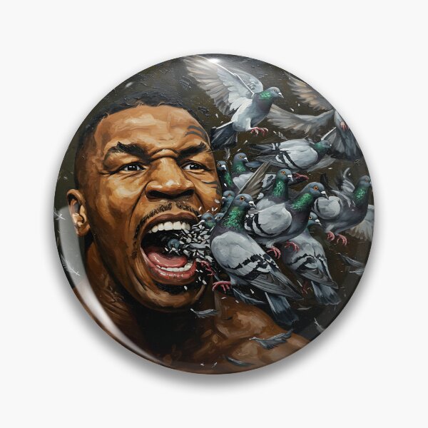 Item preview, Mike pigeon powers oil painting artwork designed and sold by Theriddler1.