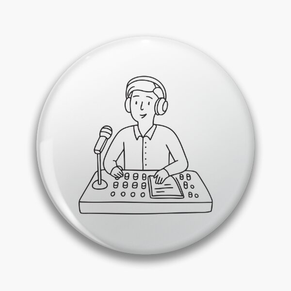 Item preview, A radio host adjusting audio levels while speaking designed and sold by rasagamastore.