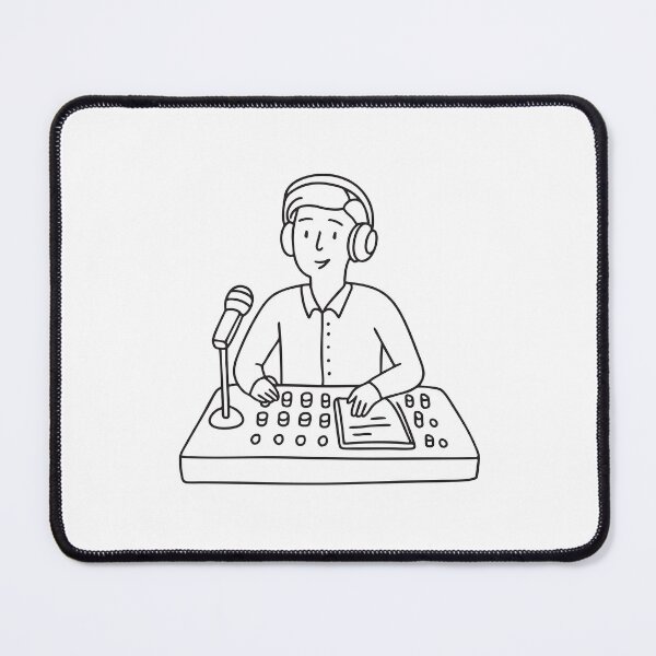 Item preview, A radio host adjusting audio levels while speaking designed and sold by rasagamastore.