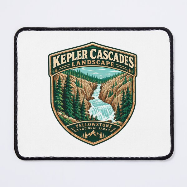 Item preview, Kepler Cascades Landscape Yellowstone National Park Outdoor Traveler designed and sold by JonesFlora2025.