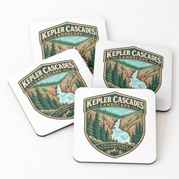 Item preview, Kepler Cascades Landscape Yellowstone National Park Outdoor Traveler designed and sold by JonesFlora2025.