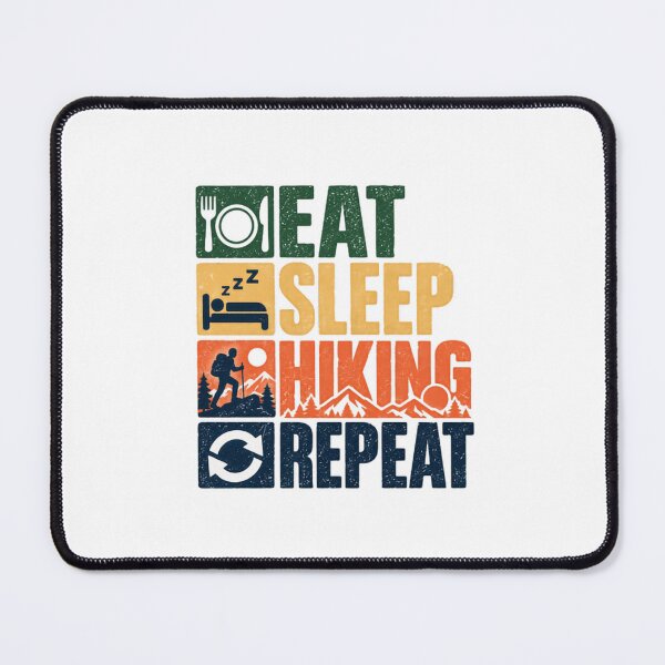 Item preview, Eat Sleep Hiking Repeat Hiker Outdoor Lifestyle Adventure designed and sold by SEEM-drawing.
