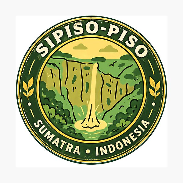 Item preview, Sipiso-Piso Sumatra Indonesia Waterfall Travel Souvenir designed and sold by NeedForParks.