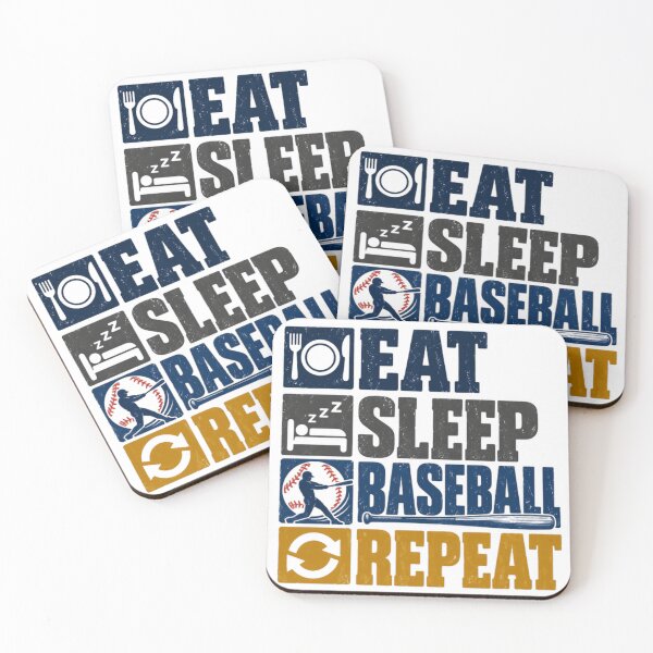 Item preview, Eat Sleep Baseball Repeat Baseball Player Fan Lover designed and sold by SEEM-drawing.