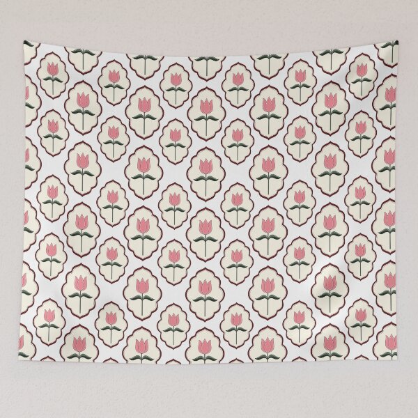 Item preview, Vintage Tulip Scatter Pattern designed and sold by Little Dora Art.
