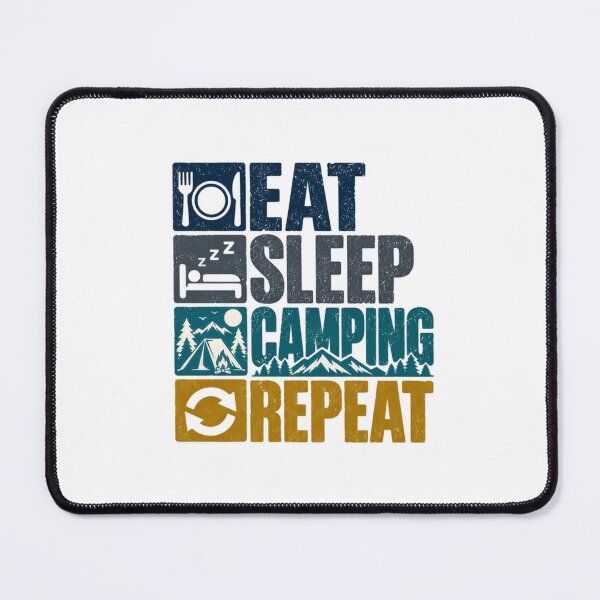 Item preview, Eat Sleep Camping Repeat Outdoors Adventurer Camper designed and sold by SEEM-drawing.
